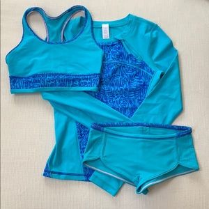 ❗️SET❗️NEW NEVER WORN❗️Ivivva Rashguard and Bikini
